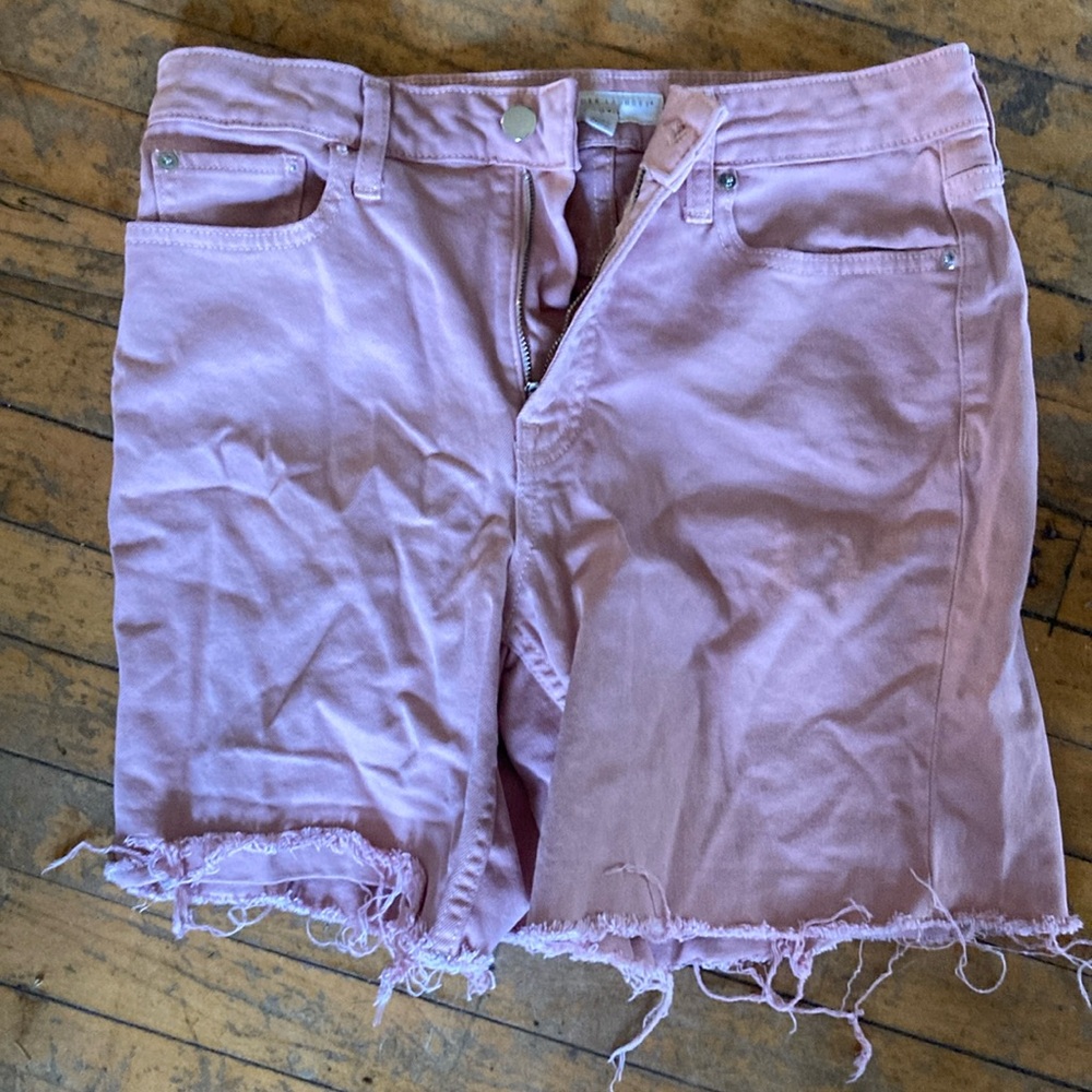 Women's Pink Denim Shorts